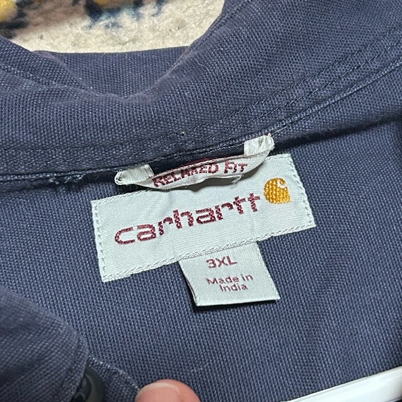 Carhartt | NWT Blue Button Up Rugged Flex Relaxed Fit 3XL - Picture 2 of 7